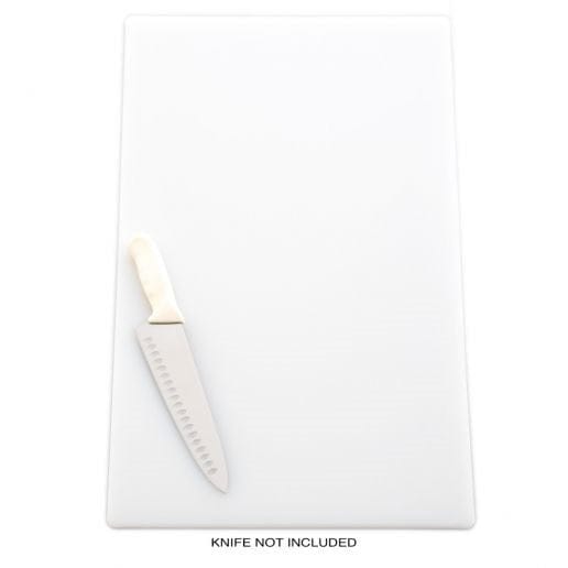 Winco Cutting Boards Each Winco CBWT-1520 Cutting Board 15 x 20 x 1/2 Inch White BPA Free Non Porous | Denson CFE