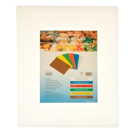 Winco Cutting Boards Each Winco CBWT-1520 Cutting Board 15 x 20 x 1/2 Inch White BPA Free Non Porous | Denson CFE