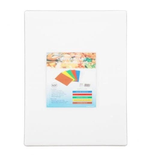 Winco Cutting Boards Each Winco CBWT-1830 White Plastic Cutting Board 18 x 30 Inch Non-Porous NSF Listed BPA Free | Denson CFE