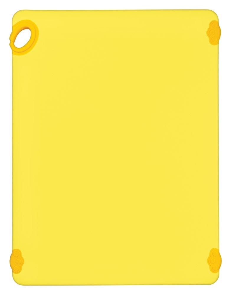 Winco Cutting Boards Each / Yellow Winco CBK-1824YL Statikboard Cutting Board with Hook 18 x 24 x 1/2 Yellow | Denson CFE