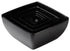 Winco Dinnerware Case / Melamine / Black Winco WDM009-303 Ardesia Linza 5 Inch Black Melamine Square Bowl 17 Ounce Pack of 24 | Denson CFE
