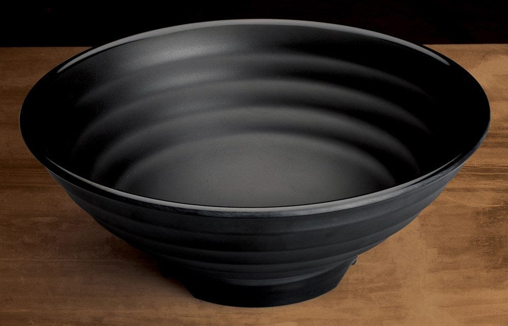 Winco Dinnerware Case / Melamine / Black Winco WDM012-303 Ardesia Kumata 10 Inch Break-Resistant Melamine Bowl Black | Denson CFE
