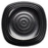 Winco Dinnerware Case / Melamine / Black Winco WDM013-306 Ardesia Rika 13-3/4 Inch Black Melamine Square Plate Set of 12 | Denson CFE