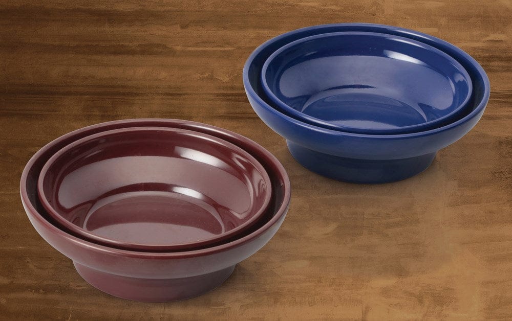 Winco Dinnerware Case / Melamine / Blue Winco WDM008-402 Ardesia Mila Melamine Salsa Bowl 5 Ounce Blue Break-Resistant Dishwasher Safe | Denson CFE