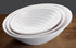 Winco Dinnerware Case / Melamine / White Winco WDM003-203 Ardesia Hailey 16 Inch Diameter Melamine Angle Bowl White Break Resistant Set of Six | Denson CFE