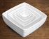 Winco Dinnerware Case / Melamine / White Winco WDM009204 Ardesia Linza Break-Resistant White Melamine Square Bowl 7-1/2 Inch 12 Pieces per Case | Denson CFE