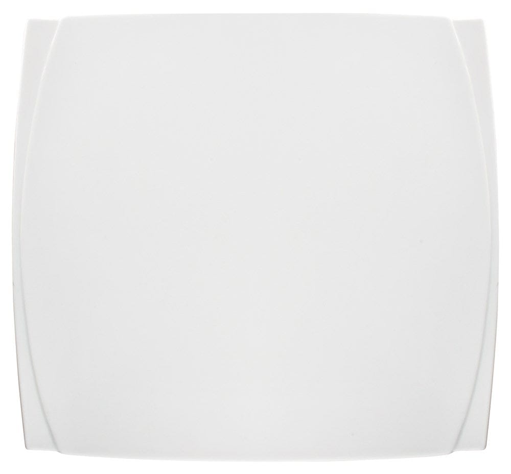 Winco Dinnerware Case / Porcelain / White Winco WDP009-103 Square 14 Inch Bright White Porcelain Dinner Plate | Denson CFE