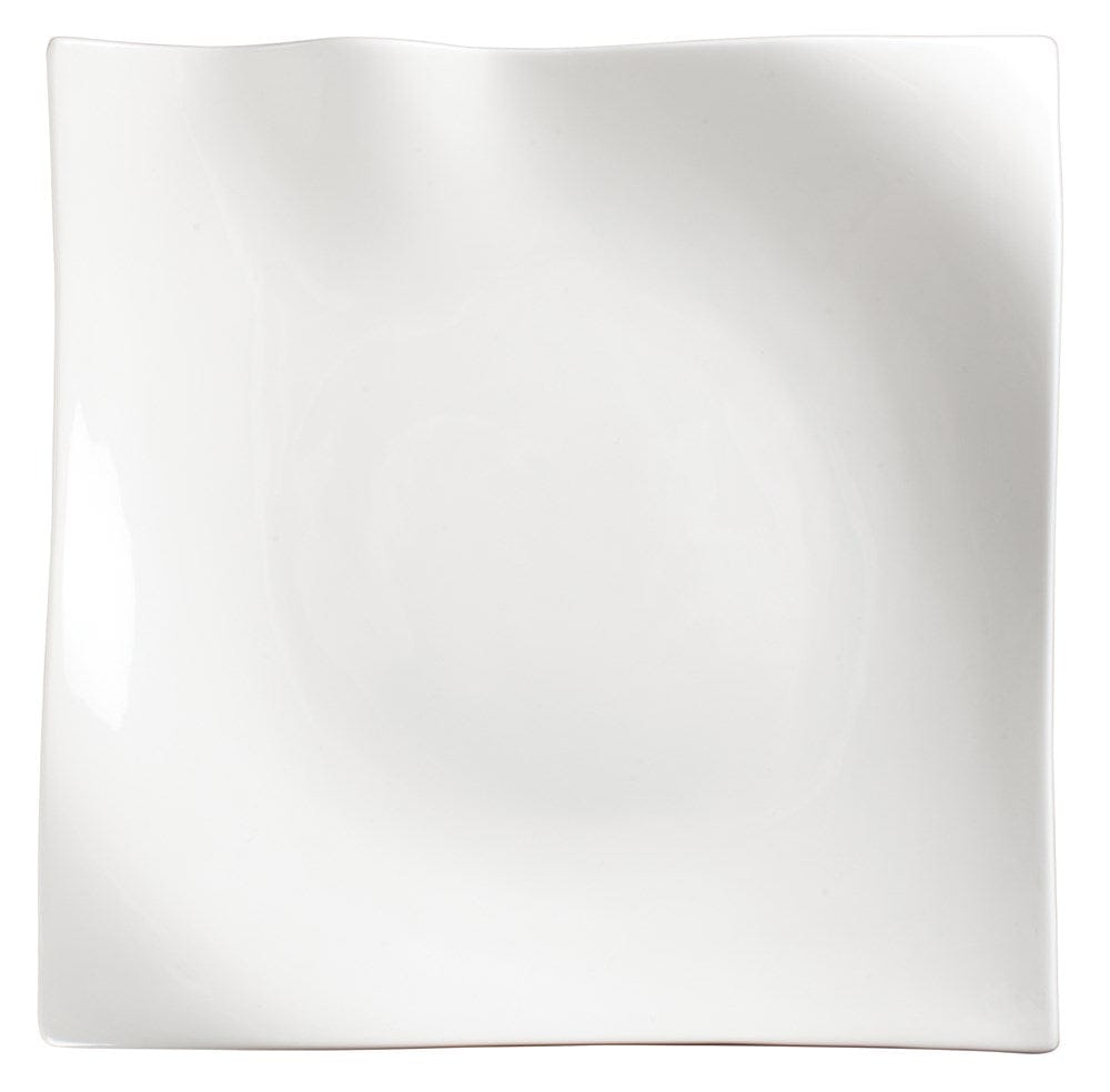 Winco Dinnerware Case / Porcelain / White Winco WDP010101 Ardesia Falette Bright White 9 Inch Square Porcelain Plate Set of 12 | Denson CFE
