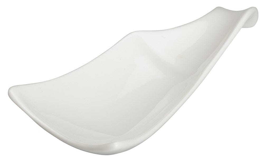 Winco Dinnerware Case / Porcelain / White Winco WDP021-112 Ardesia Mescalore Bright White Porcelain Plate 8-1/8 x 3-1/8 Dishwasher Safe 36 Pieces Case | Denson CFE