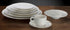Winco Dinnerware Case / Porcelain / White Winco WDP022112 Ardesia Zendo 6 Inch Porcelain Saucer Bright White Pack of 36 | Denson CFE