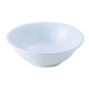 Winco Dinnerware Dozen / Melamine / White Winco MMB-22W 22oz Melamine Rimless Bowl White Heat Resistant Dishwasher Safe | Denson CFE