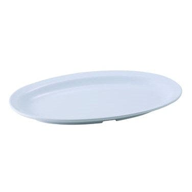 Winco Dinnerware Dozen / Melamine / White Winco MMPO-118W White Melamine Oval Platter 11.5 x 8 Heat Resistant Dishwasher Safe | Denson CFE