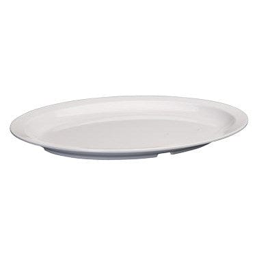 Winco Dinnerware Dozen / Melamine / White Winco MMPO 139W Melamine Oval Platter 13-1/8 x 9-1/2 Heat Resistant White | Denson CFE