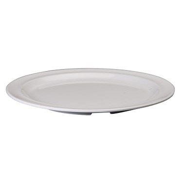 Winco Dinnerware Dozen / Melamine / White Winco MMPR-9W 9 Inch Melamine Round Plate White Heat Resistant Dishwasher Safe | Denson CFE