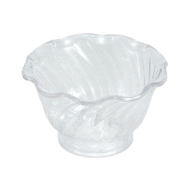 Winco Dinnerware Dozen Winco ICC-5C Ice Cream Dish 5oz Clear BPA Free SAN Plastic | Denson CFE