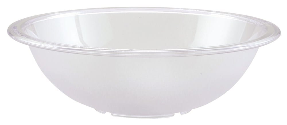 Winco Dinnerware Each Winco PBB-12 12-3/4 Inch Pebbled Bowl Clear Polycarbonate | Denson CFE