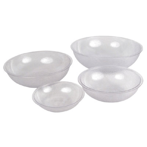 Winco Dinnerware Each Winco PBB15 Clear Polycarbonate Pebbled Salad Bowl 15 Inch | Denson CFE