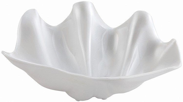 Winco Dinnerware Each Winco PSBW-5W 5 Quart Pearl Shell Bowl Made of Durable ABS Plastic | Denson CFE