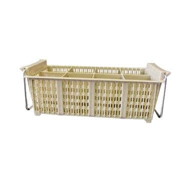 Winco Dishwasher Rack Each Winco PCB-8 8 Compartment Half Size Flatware Rack with Handles