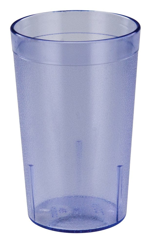Winco Drinkware Dozen / Blue Winco PTP-09B Blue Pebbled Plastic Tumbler 9.5 Ounce 12-Pack | Denson CFE