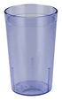 Winco Drinkware Dozen / Blue Winco PTP-12B 12 Ounce Blue Pebbled Plastic Tumblers 12 Pack | Denson CFE