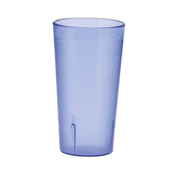 Winco Drinkware Dozen / Blue Winco PTP-16B 16 Ounce Blue Pebbled Plastic Tumblers 12 Pack | Denson CFE