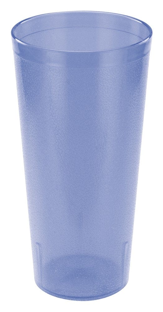 Winco Drinkware Dozen / Blue Winco PTP-24B Blue Pebbled Plastic Tumbler 24 Ounce 12-Pack | Denson CFE