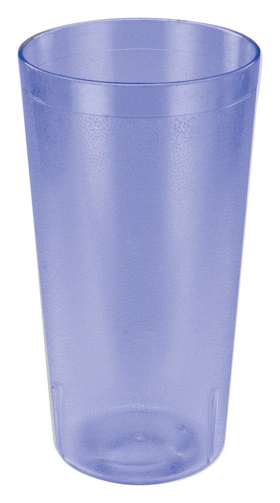 Winco Drinkware Dozen / Blue Winco PTP-32B 32 Ounce Blue Pebbled Plastic Tumblers 12-Pack | Denson CFE