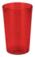 Winco Drinkware Dozen / Red Winco PTP-12R 12 Ounce Red Pebbled Plastic Tumblers 12-Pack | Denson CFE