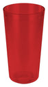 Winco Drinkware Dozen / Red Winco PTP-32R 32 Ounce Red Pebbled Plastic Tumbler Pack of 12 | Denson CFE