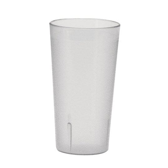 Winco Drinkware Dozen Winco PTP-08C 8 Ounce Clear Pebbled Plastic Tumblers 12-Pack | Denson CFE