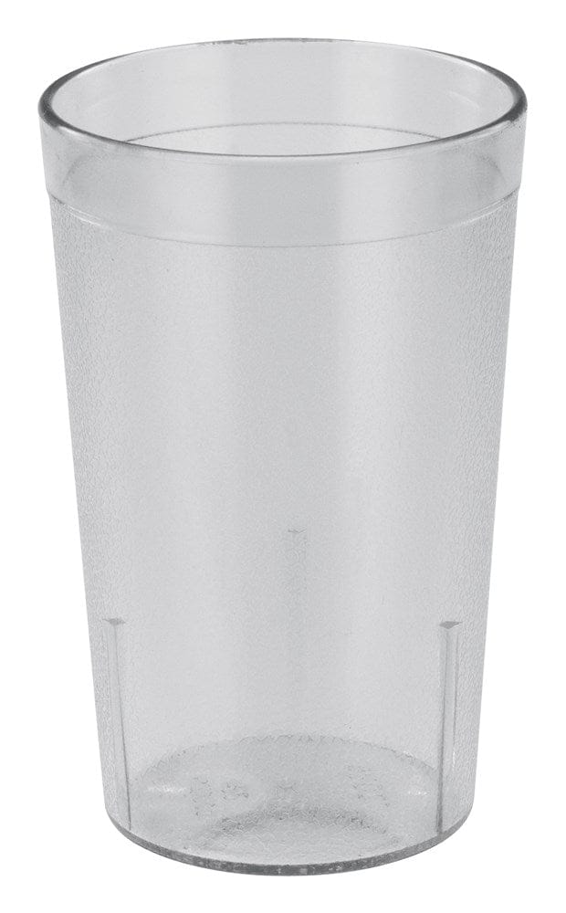 Winco Drinkware Dozen Winco PTP-09C Clear Pebbled Plastic Tumblers 9-1/2 Ounce 12-Pack | Denson CFE