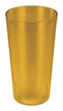 Winco Drinkware Dozen Winco PTP-12A 12 Ounce Amber Pebbled Plastic Tumblers 12-Pack | Denson CFE