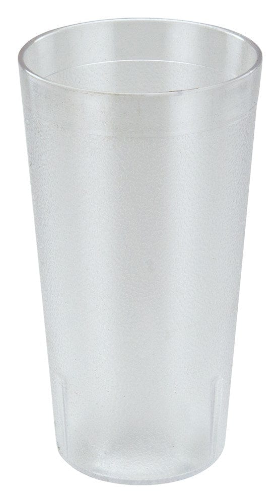 Winco Drinkware Dozen Winco PTP-16C 16 Ounce Clear Pebbled Plastic Tumblers 12 Pack | Denson CFE