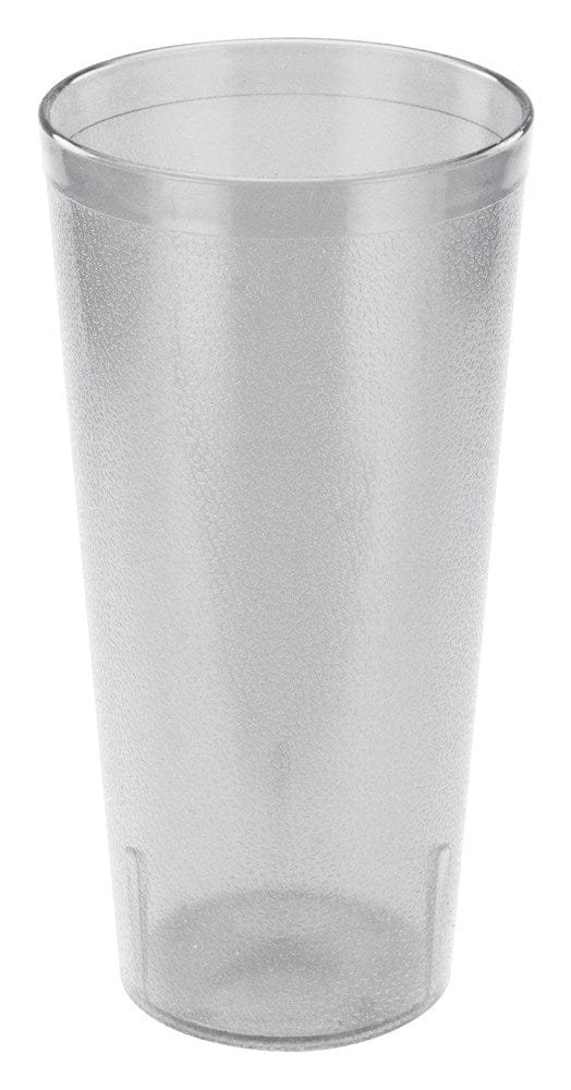 Winco Drinkware Dozen Winco PTP-20C 20 oz. Clear Pebbled Plastic Tumbler 12-Pack | Denson CFE
