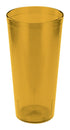 Winco Drinkware Dozen Winco PTP-24A Amber Plastic Pebbled Tumbler 24 Ounce 12-Pack | Denson CFE