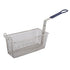 Winco Equipment Each / Blue Winco FB-20 Rectangular Fry Basket – 13.25" x 5.63", Nickel-Plated Steel, Blue Handle | Denson CFE