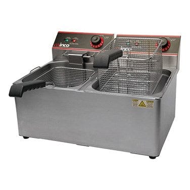 Winco Equipment Each Winco EFT-32 Electric Fryer Twin Well 32 Pounds Capacity 120 Volts | Denson CFE