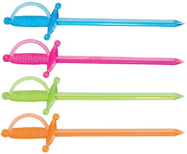 Winco Essentials Bag Winco PK-S3 Plastic Sword Picks 2 3/4 Inch Assorted 500 Count | Denson CFE