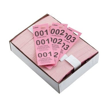 Winco Essentials Box Winco CCK-5PK Pink Coat Check Tickets 500 Pieces Box | Denson CFE