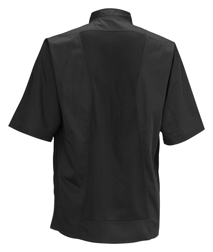 Winco Essentials Each / 3XL / Black Winco UNF-9K3XL SignatureChef Short Sleeve Ventilated Cook Shirt in Black Size 3XL | Denson CFE