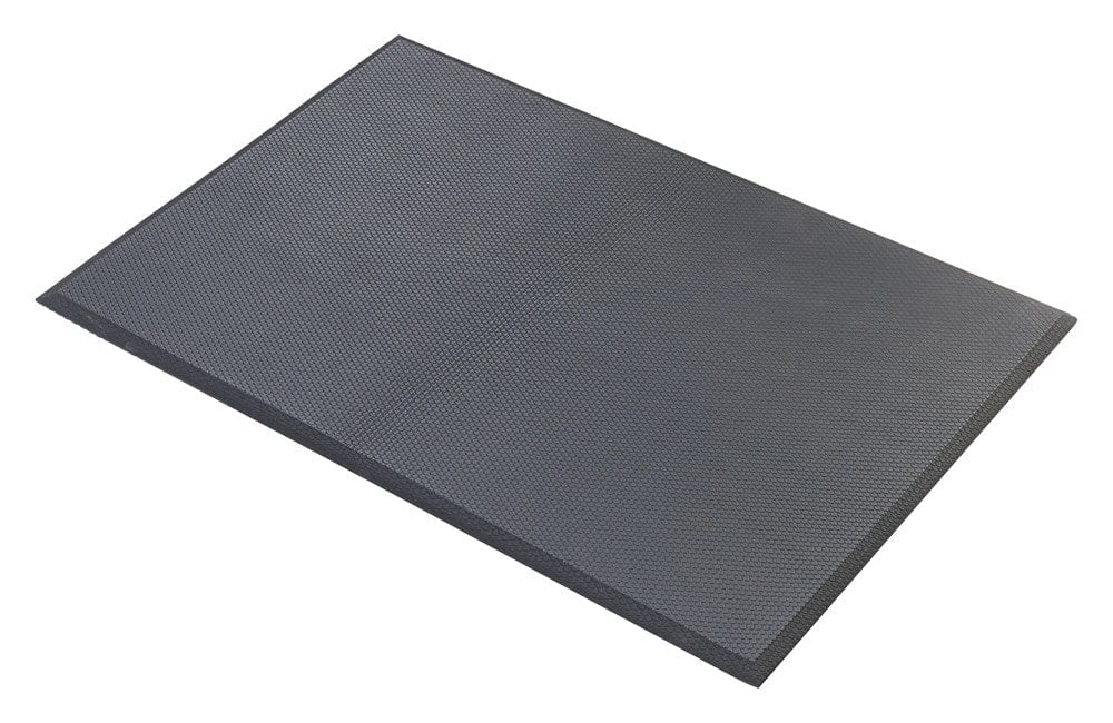 Winco Essentials Each / Black Winco FMG-23K Anti-Fatigue Floor Mat, 2' x 3', Rubberized Gel Foam, Black