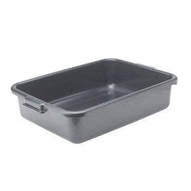 Winco Essentials Each / Black Winco PL-5K Black Polypropylene Dish Box 20.25 x 15.5 x 5 | Denson CFE