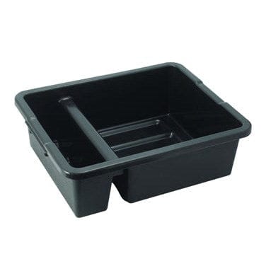 Winco Essentials Each / Black Winco PLTC-7K Divided Black Bus Box 21 x 16.75 x 6.5 Inches BPA Free Polypropylene | Denson CFE