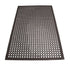 Winco Essentials Each / Black Winco RBM-35K Black Rubber Anti-Fatigue Floor Mat 3 x 5 Feet with Beveled Edges | Denson CFE