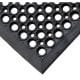 Winco Essentials Each / Black Winco RBM-35K Black Rubber Anti-Fatigue Floor Mat 3 x 5 Feet with Beveled Edges | Denson CFE