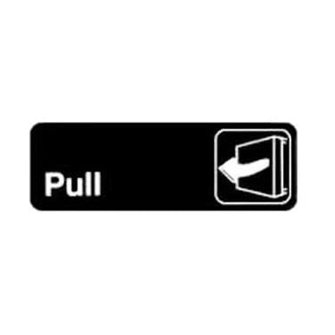 Winco Essentials Each / Black Winco SGN-302 Information Sign Pull 3 x 9 Black | Denson CFE
