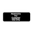 Winco Essentials Each / Black Winco SGN-317 Restroom for Customer Use Only Sign 3 x 9 Black | Denson CFE