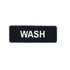 Winco Essentials Each / Black Winco SGN-318 Information Sign Wash 3 Inch x 9 Inch Black | Denson CFE