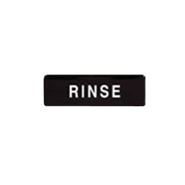 Winco Essentials Each / Black Winco SGN-327 Rinse Information Sign 3 Inch x 9 Inch Black | Denson CFE